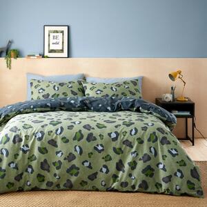 Leopard Duvet Cover and Pillowcase Set