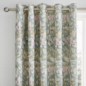 Soft Tropics Blackout Eyelet Curtains