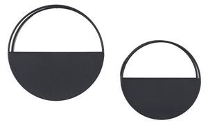 Pavia Set of 2 Black Wall Planter