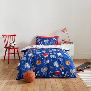 Sports Day Single Duvet Cover and Pillowcase Set