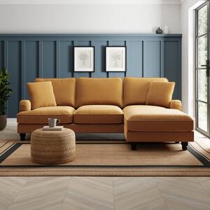 Beatrice Tonal Chenille Corner Chaise Sofa