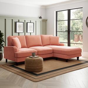 Beatrice Tonal Chenille Corner Chaise Sofa