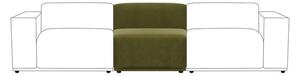 Modular Cruz Velvet Armless Seat