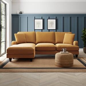 Beatrice Tonal Chenille Corner Chaise Sofa