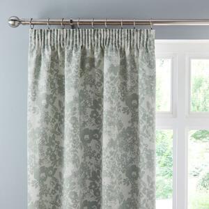 Sofia Floral Pencil Pleat Curtains