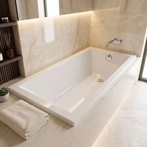 Built-in acrylic bathtub Rea Catania 170