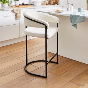 Zena Barstool, Ivory Boucle