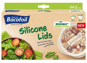 Set of 2 Bacofoil Medium Silicone Lids