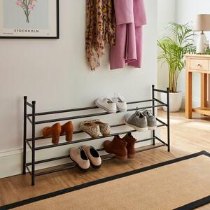 3 Tier Extendable Metal Shoe Rack