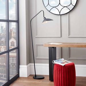 Toulon Matt Black Task Floor Lamp