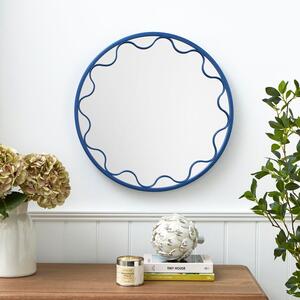 Riviera Wavy Round Indoor Outdoor Mirror