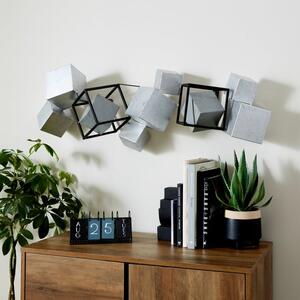 3D Cubes Metal Wall Art