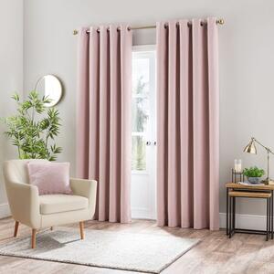 Luna Brushed Ultra Blackout Eyelet Curtains