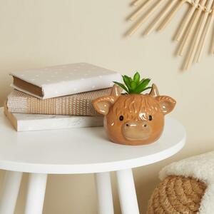 Artificial Plant in Cow Pot