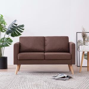 281353 2-Seater Sofa Fabric Brown