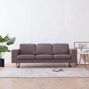 281396 3-Seater Sofa Fabric Taupe