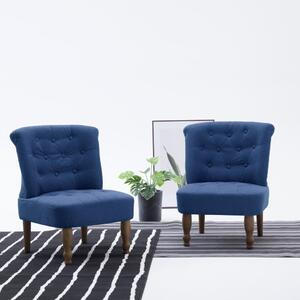 282125 French Chair Blue Fabric