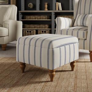 Oswald Stripe Storage Footstool