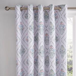 Heart and Soul Trellis Blackout Eyelet Curtains