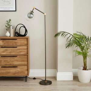 Molecular Industrial Metal Floor Lamp