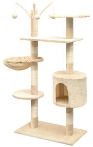 Cat Tree with Sisal Scratching Posts 125 cm Beige