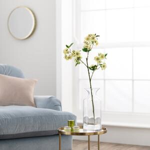 Artificial Cream Almond Blossom Stem