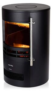 2000W Elmswell Round Contemporary Flame Effect Stove