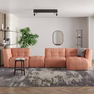 Modular Squish Clay Tonal Chenille Large Corner Sofa