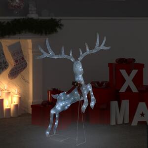 Flying Reindeer Christmas Decoration 120 LEDs White Cold White