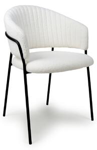 Kayo Boucle White Dining Chair