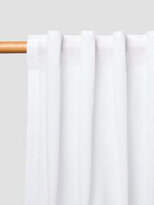 White Linen Blend Curtain (Pair) | Short | Piglet in Bed