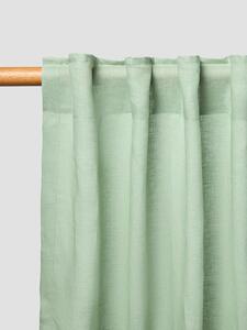 Sage Green Linen Blend Curtain (Pair) | Short | Piglet in Bed