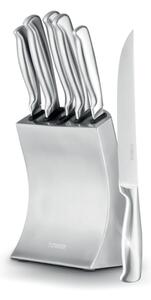Tower 5 Piece Knife Set with Block Stainless Steel