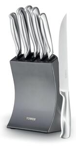 Tower 5 Piece Knife Set with Block Titanium