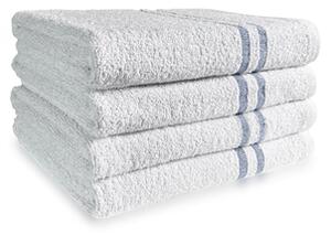 Clearance 340gsm Blue Header Small Bath Towel - 60x125cm