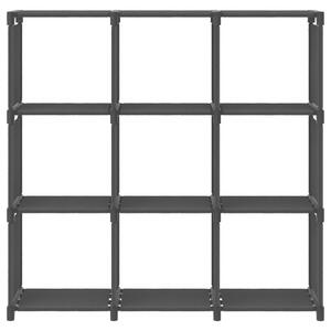 9-Cube Display Shelf Black 103x30x107.5 cm Fabric