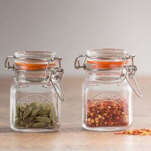 Kilner 70ml Clip Top Square Spice Jar
