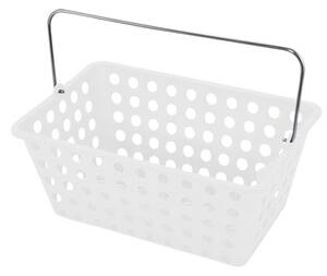 Essentials Frosted White Storage Basket