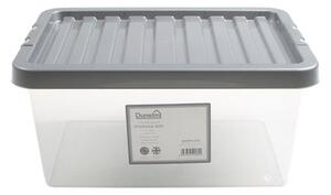 11L Silver Plastic Storage Box