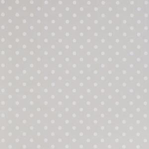 By the Metre White Spot Clear PVC