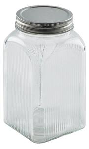 Dunelm Glass Ribbed Kitchen Canister