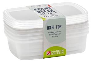 Pack of 4 Food 1L Food Containers