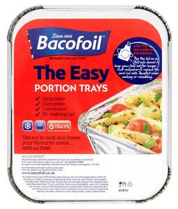 6 Bacofoil Easy Portion Recyclable Foil Trays