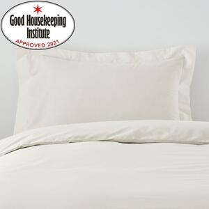 Non Iron Plain Dye Ivory Oxford Pillowcase