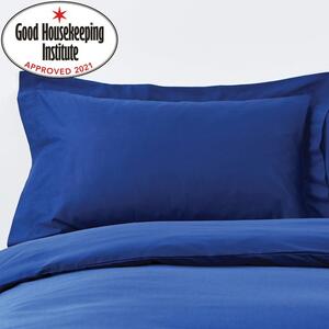 Non Iron Navy Oxford Pillowcase