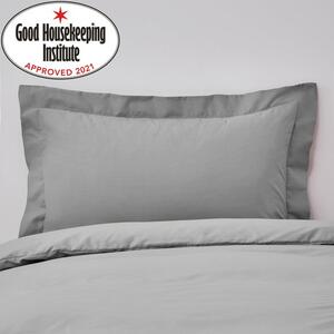 Non Iron Plain Dye Slate Oxford Pillowcase