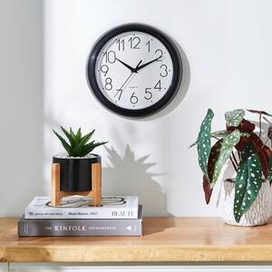 Simply Plastic Black Wall Clock