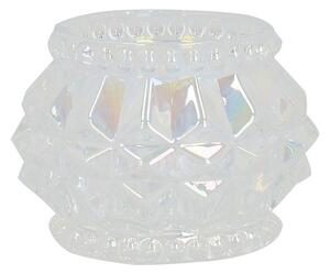 Geo Lustre Glass Tealight Holder