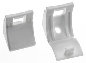 Swish Minima Pack of Five White Plastic Wall Brackets