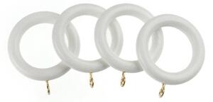 Universal Pack of 4 35mm Cream Curtain Rings